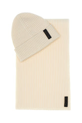 Ivory stretch wool blend set -  | Wise