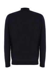Midnight blue wool blend sweater -  | Wise