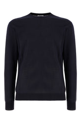 Midnight blue wool blend sweater -  | Wise