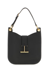 Black leather small Tara shoulder bag -  | Wise
