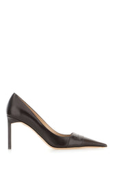 Dark brown leather pumps -  | Wise