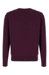 Plum cashmere sweater -  | Wise