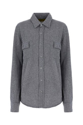 Camicia in cashmere grigio -  | Wise