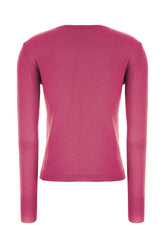 Fuchsia cashmere sweater -  | Wise