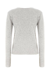 Melange grey cashmere sweater -  | Wise