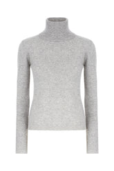Melange grey cashmere sweater -  | Wise