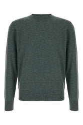 Melange green cashmere sweater -  | Wise
