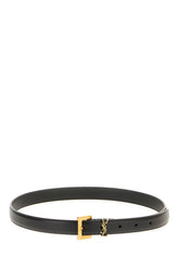 Black leather belt -  | Wise