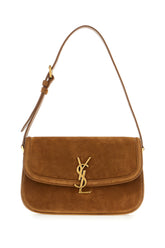 Borsa a tracolla in pelle scamosciata cammello -  | Wise