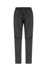 Melange grey wool blend pants -  | Wise
