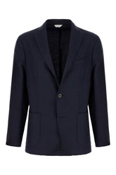 Midnight blue wool blazer -  | Wise