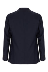 Midnight blue wool blazer -  | Wise