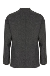 Grey wool blend blazer -  | Wise