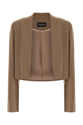 Biscuit wool blend blazer -  | Wise