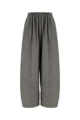 Grey stretch wool blend pants -  | Wise