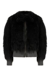 Giubbino in montone nero -  | Wise