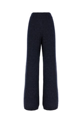 Navy blue wool blend pants -  | Wise