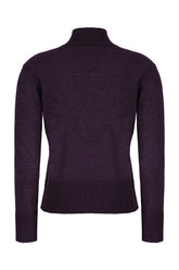 Aubergine cashmere sweater -  | Wise