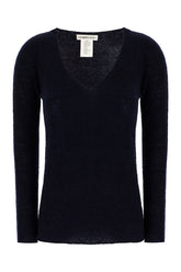 Midnight blue wool blend sweater -  | Wise