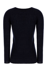 Midnight blue wool blend sweater -  | Wise
