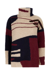 Embroidered wool blend sweater -  | Wise