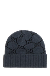 Embroidered cashmere beanie hat -  | Wise