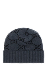 Embroidered cashmere beanie hat -  | Wise