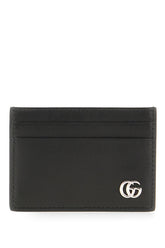 Black leather card holder -  | Wise