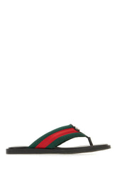 Multicolor fabric thong sandals -  | Wise