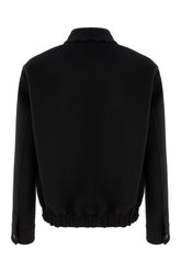 Black wool blend reversible jacket -  | Wise