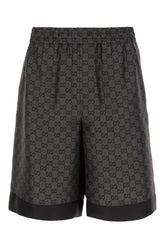Printed silk bermuda shorts -  | Wise