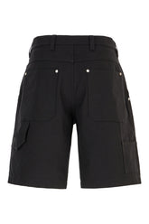 Black denim bermuda shorts -  | Wise