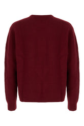 Burgundy wool blend sweater -  | Wise