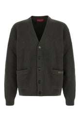 Graphite wool blend cardigan -  | Wise