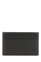 Black leather card holder -  | Wise