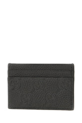 Black leather card holder -  | Wise