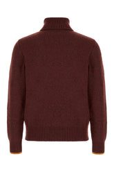 Burgundy wool blend sweater -  | Wise