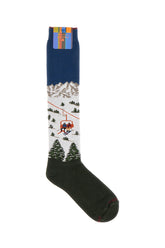 Calze in misto lana stretch ricamata -  | Wise