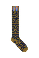 Calze in misto lana stretch ricamata -  | Wise