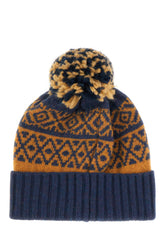 Embroidered wool blend beanie hat -  | Wise