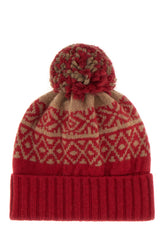 Embroidered wool blend beanie hat -  | Wise