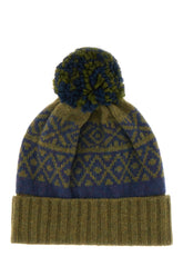 Embroidered wool blend beanie hat -  | Wise
