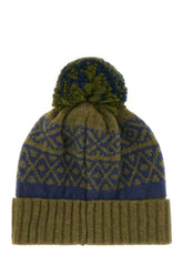 Embroidered wool blend beanie hat -  | Wise