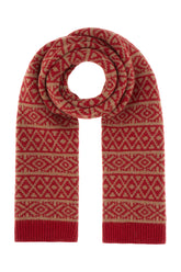 Embroidered wool blend scarf -  | Wise