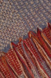 Embroidered acrylic blend scarf -  | Wise