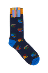 Calze in misto cotone stretch ricamato -  | Wise