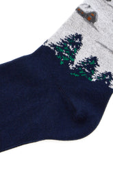 Calze in misto lana stretch ricamata -  | Wise