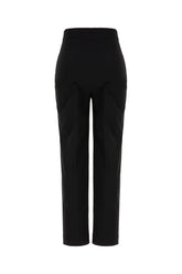 Pantalone in misto lana stretch nera -  | Wise