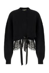 Maglione in misto lana nera -  | Wise