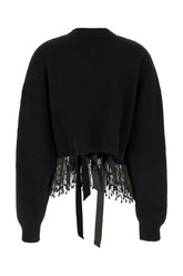 Maglione in misto lana nera -  | Wise